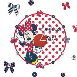 Naklejka Zegar Minnie Mouse 35x35cm OZ70-185