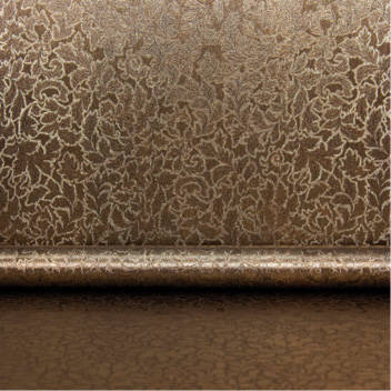 Okleina metalik brąz listki 45x150cm G-14169