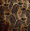 Okleina złota błyszcząca liście 45 x150 cm G-14076