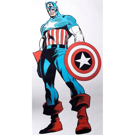 Naklejka Marvel Captain America wys.145cm OZ70-488