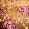 Okleina złota błyszcząca kwiaty 45 x150 cm G-14054