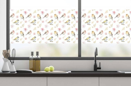 Folia okienna statyczna ptaki 45x150cm G-14151