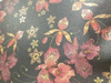 Okleina czarna w kwiaty połysk 45x150cm G-14060