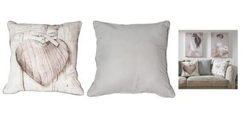 Poduszka dekoracyjna serceWOODENHEART 50x50 OZ41-701