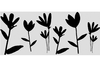 Folia okienna statyczna kwiaty 45x150cm G-13473