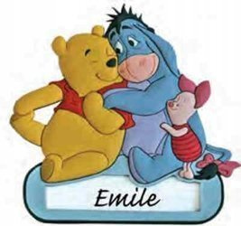 Tabliczka na imię z tworzywa Kubuś Puchatek OZ48021