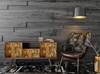 Okleina złota błyszcząca liście 45 x150 cm G-14070