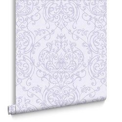 Tapeta fioletowa ornament damask Lilac 101870