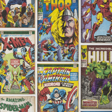 Tapeta papierowa Marvel Action Heroes